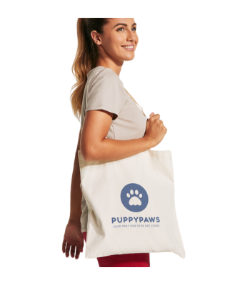 Τσάντα αγορών 100% βαμβάκι με μακριά χερούλια – ιδανική για διαφημιστική χρήση