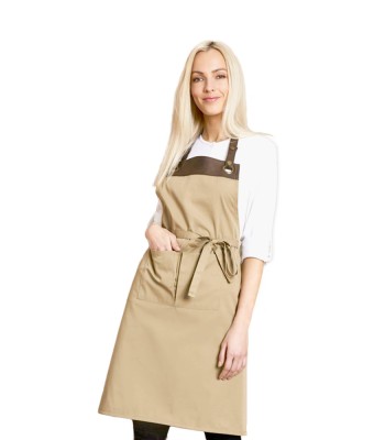 Ποδιά Ολόσωμη με τσέπη - Espresso